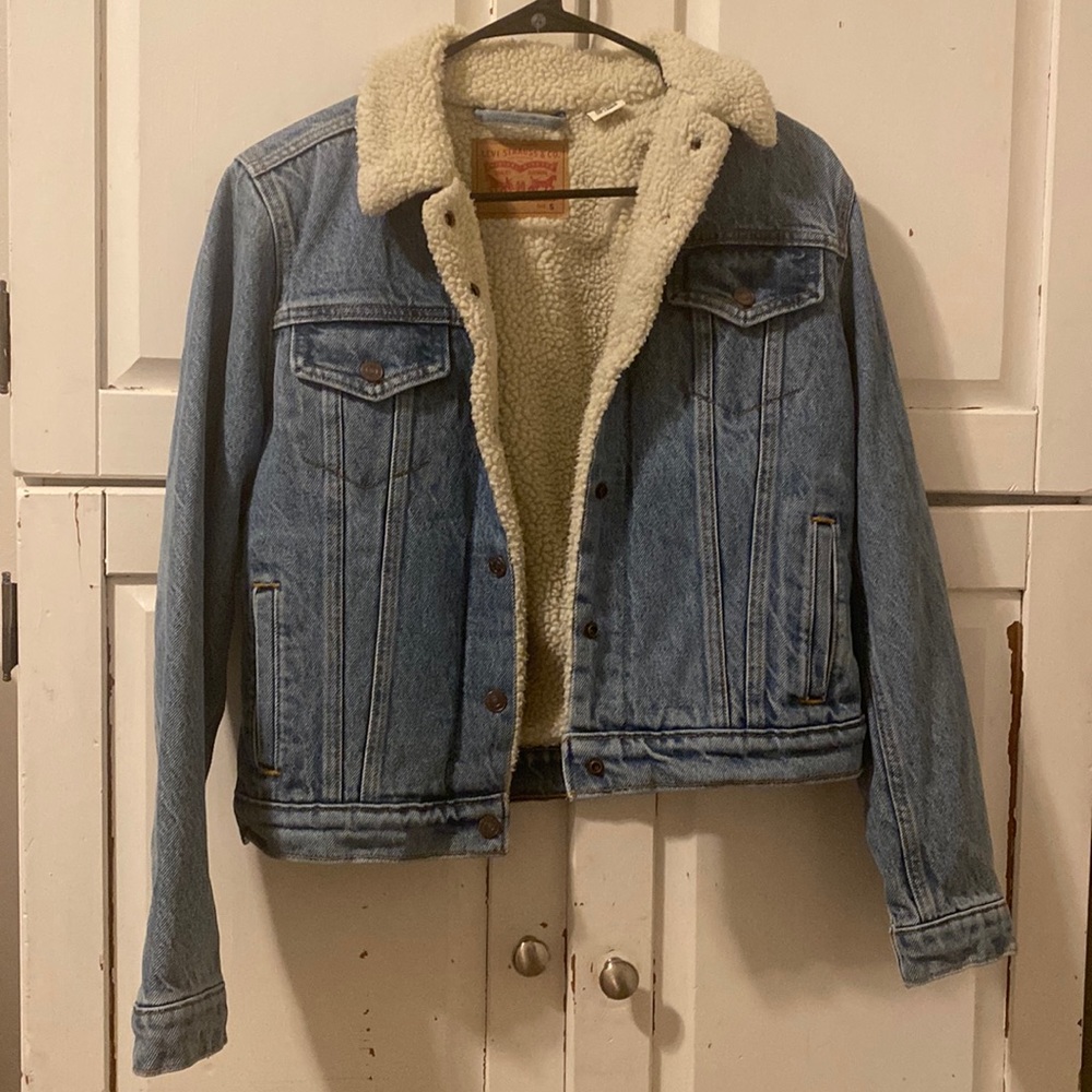 Womens fleece lined denim jacket Levi’s